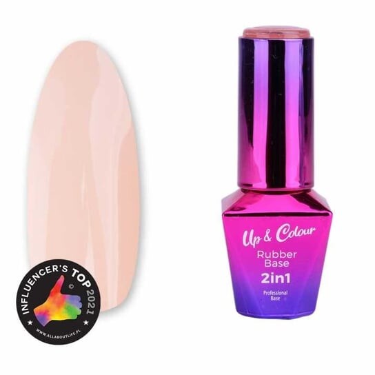 

Гибридный лак, №6, 10г Molly Lac Rubber Base 2in1, Up&color Peachy Glass Rubber Base