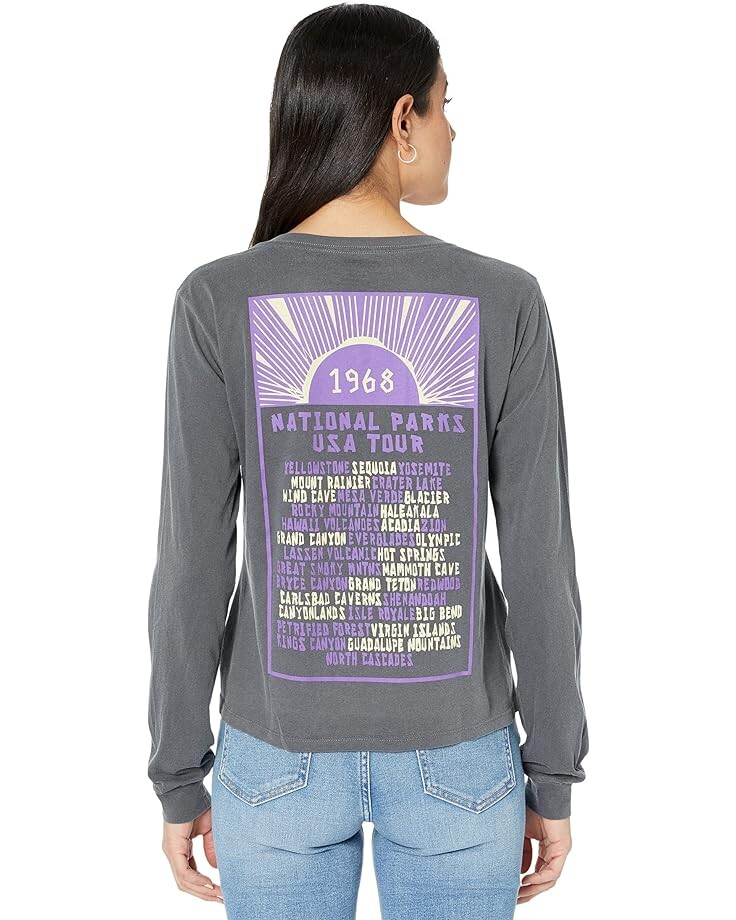 

Футболка Parks Project 1968 National Parks Tour Long Sleeve Boxy Tee, цвет Vintage Black