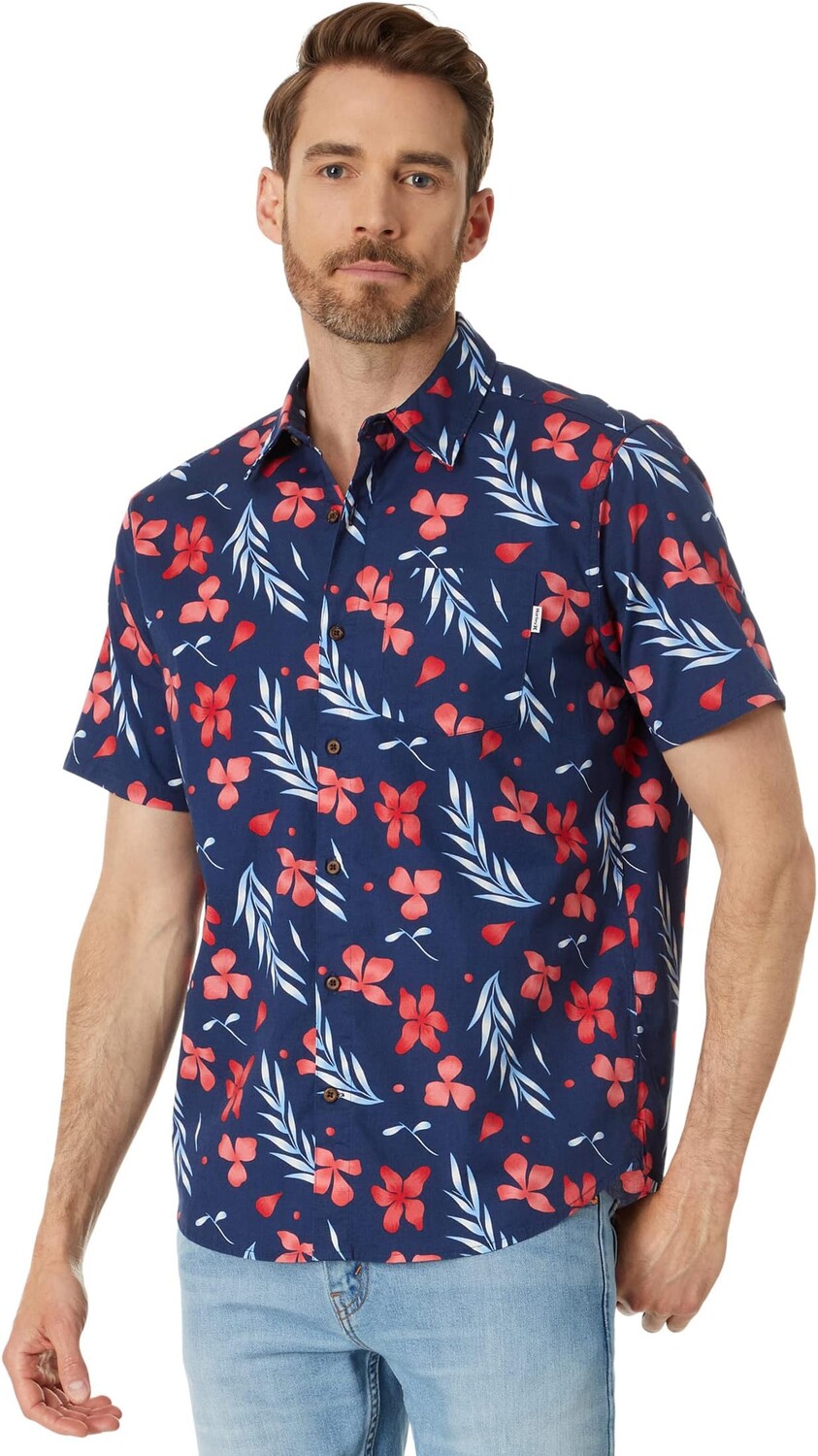 

Рубашка Hurley One & Only Lido Stretch Short Sleeve Woven, цвет Abyss 2