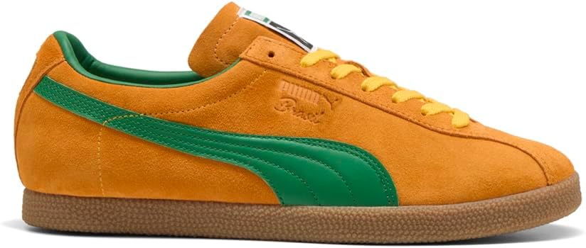 

Мужские кроссовки PUMA Brasil на шнуровке для повседневной носки - оранжевые