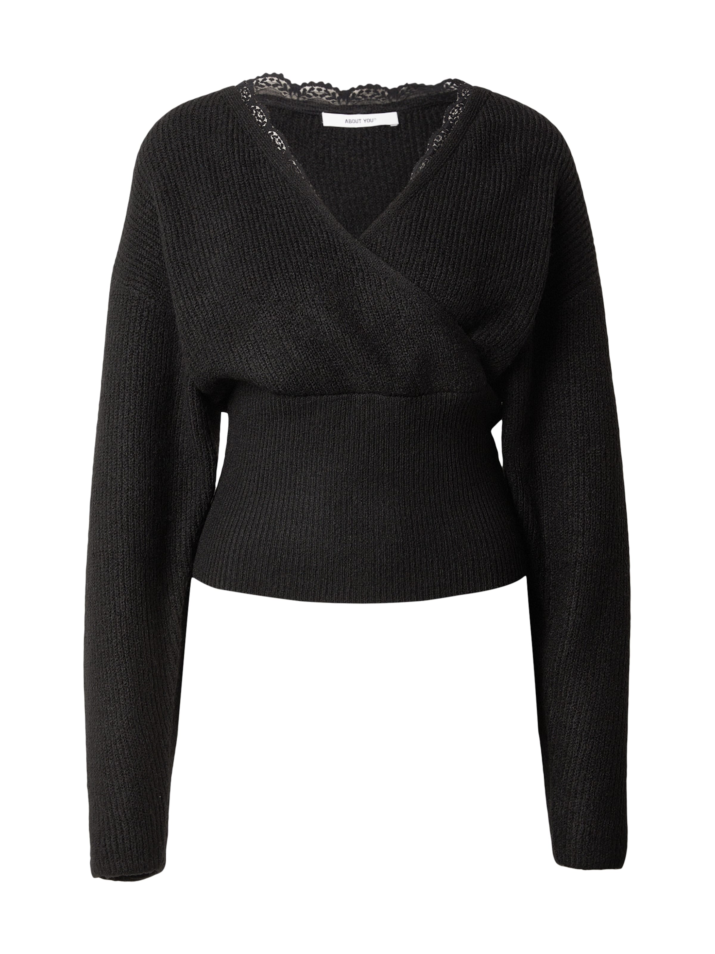 

ABOUT YOU Свитер 'Reign' в черном цвете