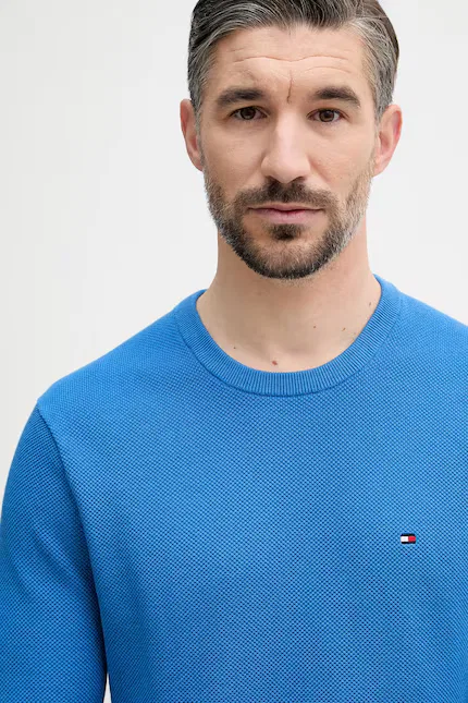 Свитер классический Tommy Hilfiger, синий — фото 4