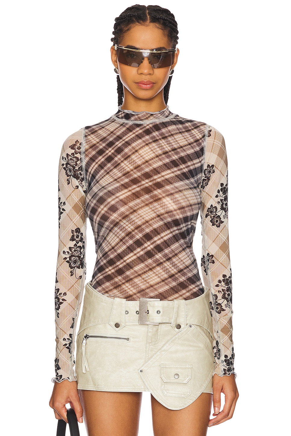 

Топ из сетки с принтом x revolve chloe Free People, черный