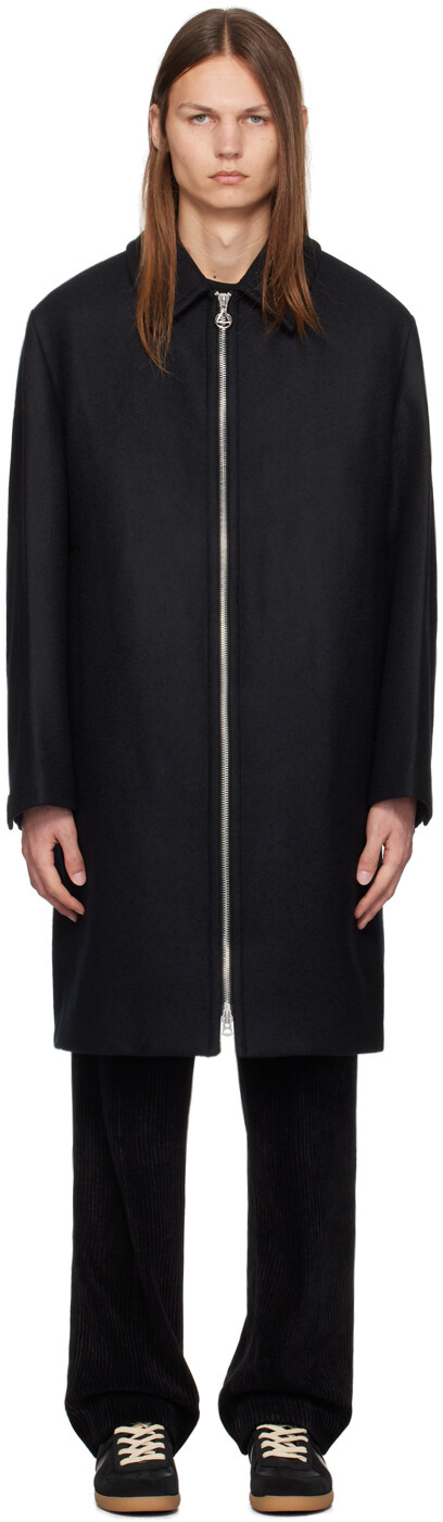 

Пальто с отложным воротником Solid Homme, черный