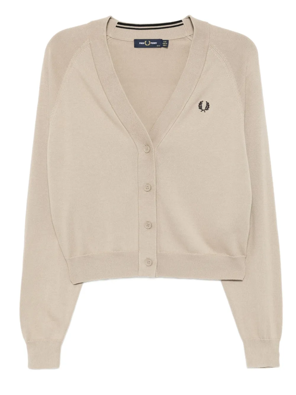 

Кардиган с вышитым логотипом Fred Perry, нейтральный