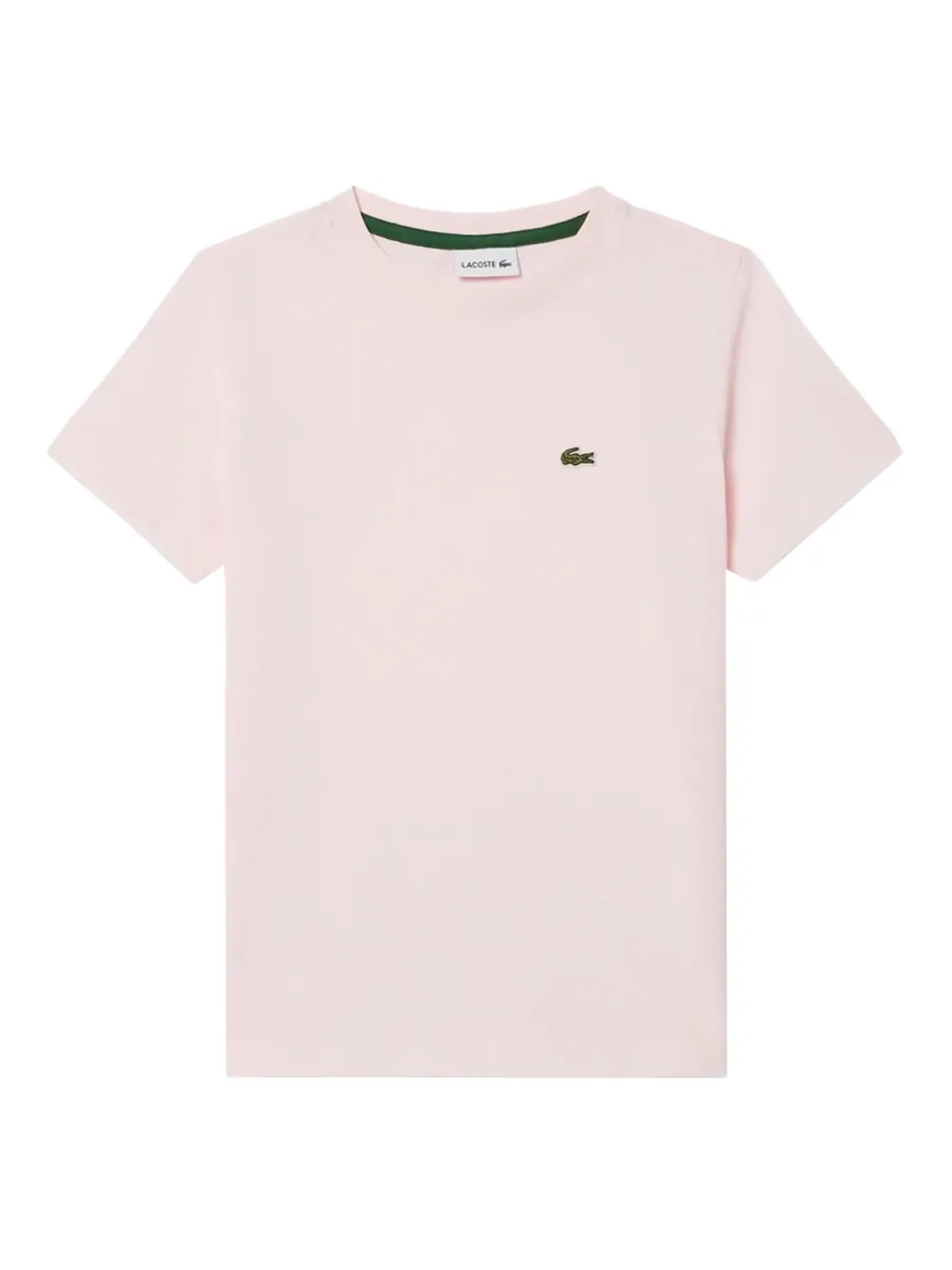 

Футболка с вышивкой Lacoste Kids, розовый