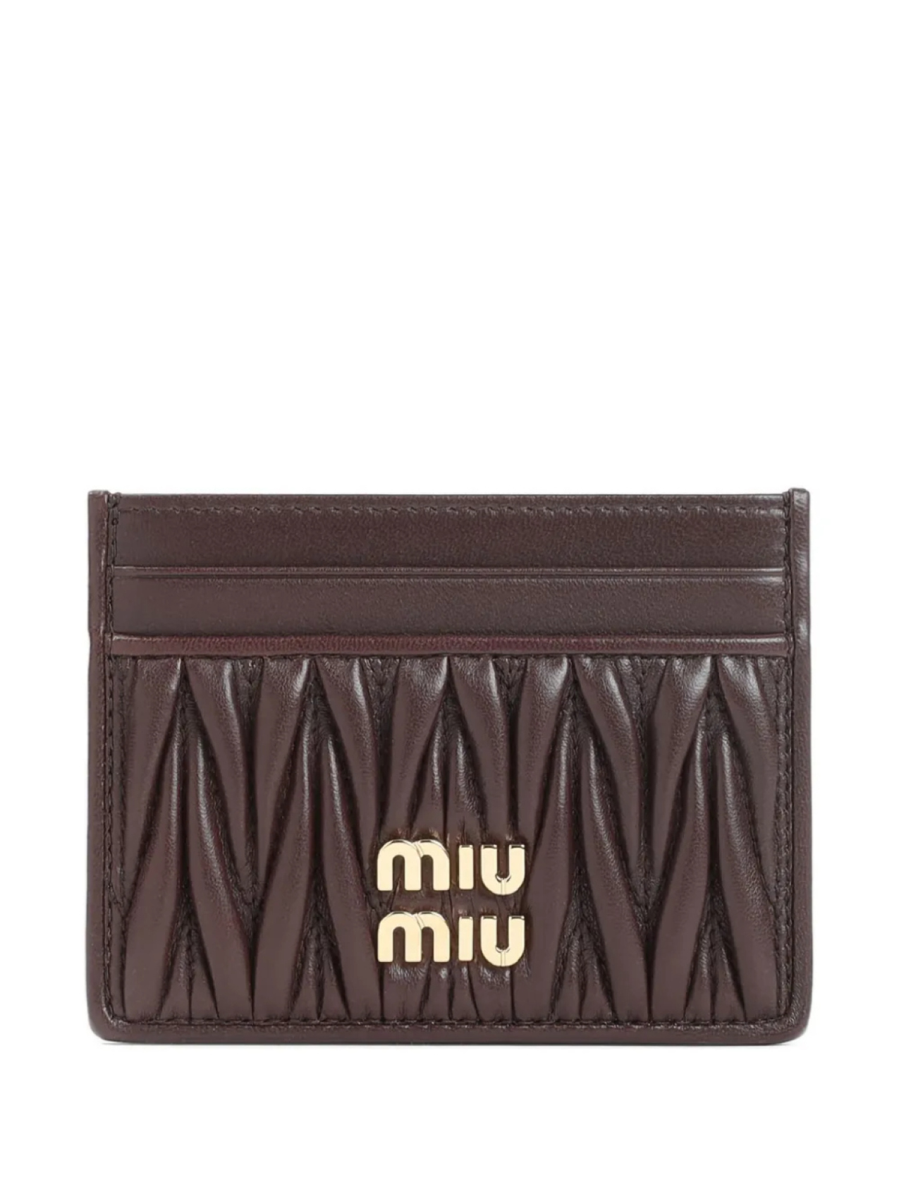 

Держатель карты Matelassé Miu Miu, коричневый