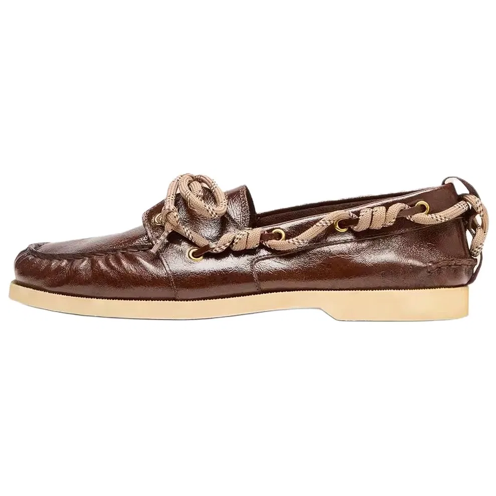 Golden Goose Cruise Leather Casual Shoes Men's Dark Brown