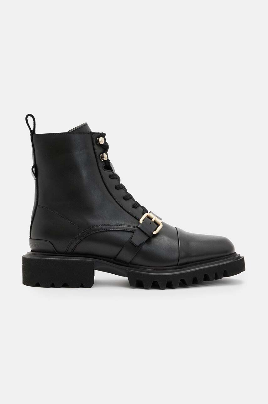 

Кожаные ботильоны AllSaints Tori Boot, черный