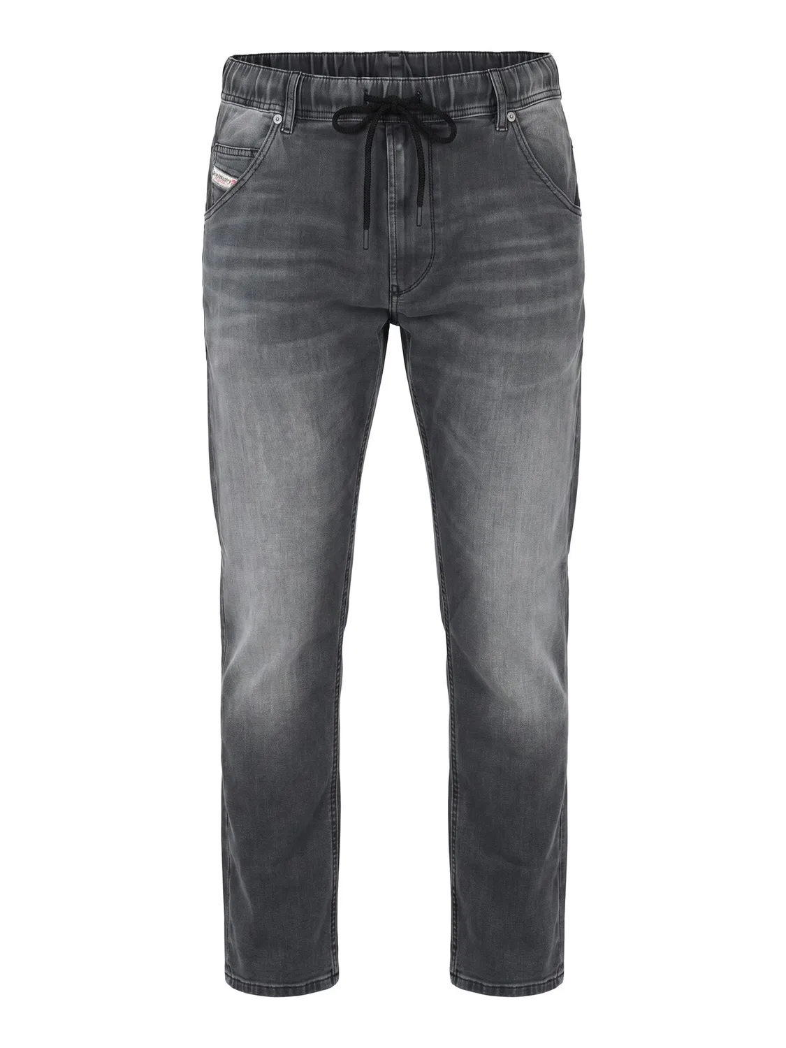 Джинсы Diesel Tapered Jeans 2030 D-KROOLEY JOGGJEANS Superstretch & Supersoft из серого денима