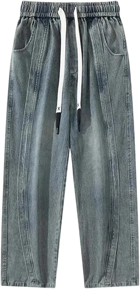 Джинсы свободные, Wide Leg Washed, Gray