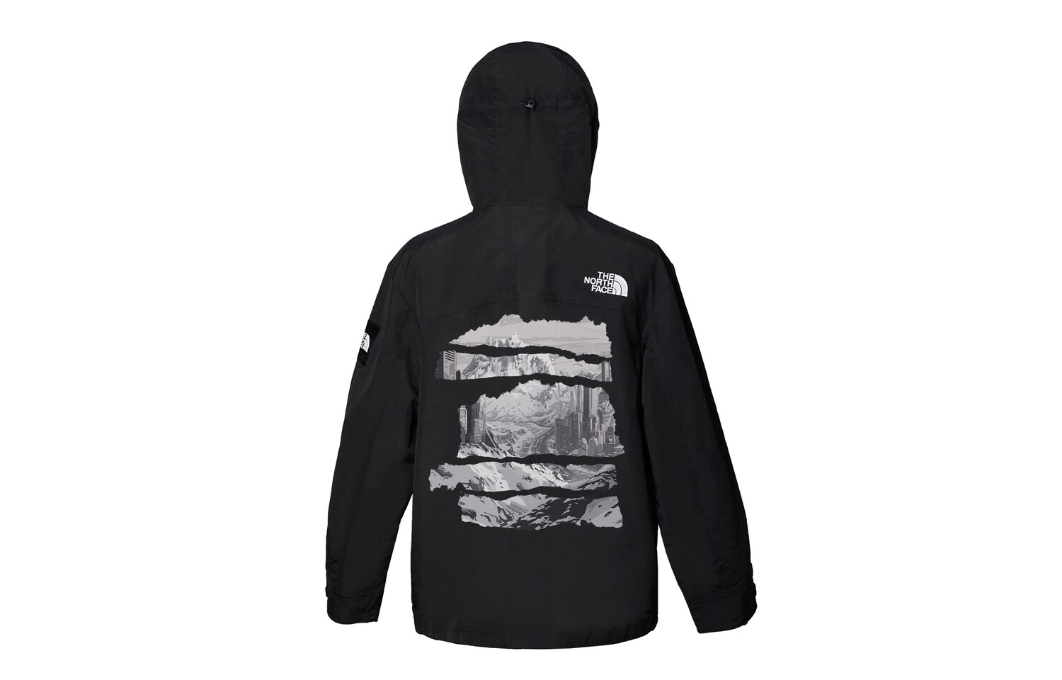 

Ветровка куртка унисекс черный The North Face