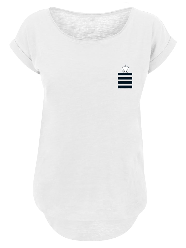 

Футболка Looney Tunes Tweety Pie Striped Faux белого цвета F4NT4STIC, Белый, Футболка Looney Tunes Tweety Pie Striped Faux белого цвета F4NT4STIC