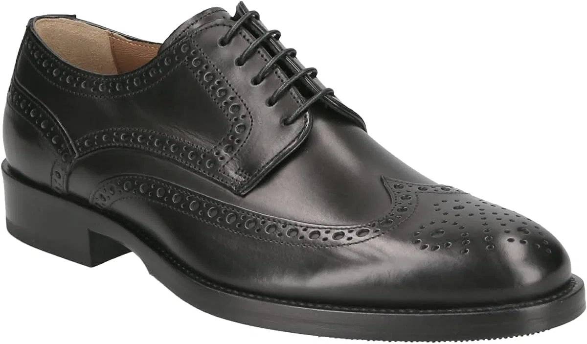 Мужские туфли на шнуровке Lüke Schuhe 235S из гладкой кожи, черные