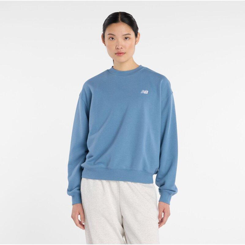 

Толстовка с капюшоном, спортивная основа, французский трикотаж New Balance, синий