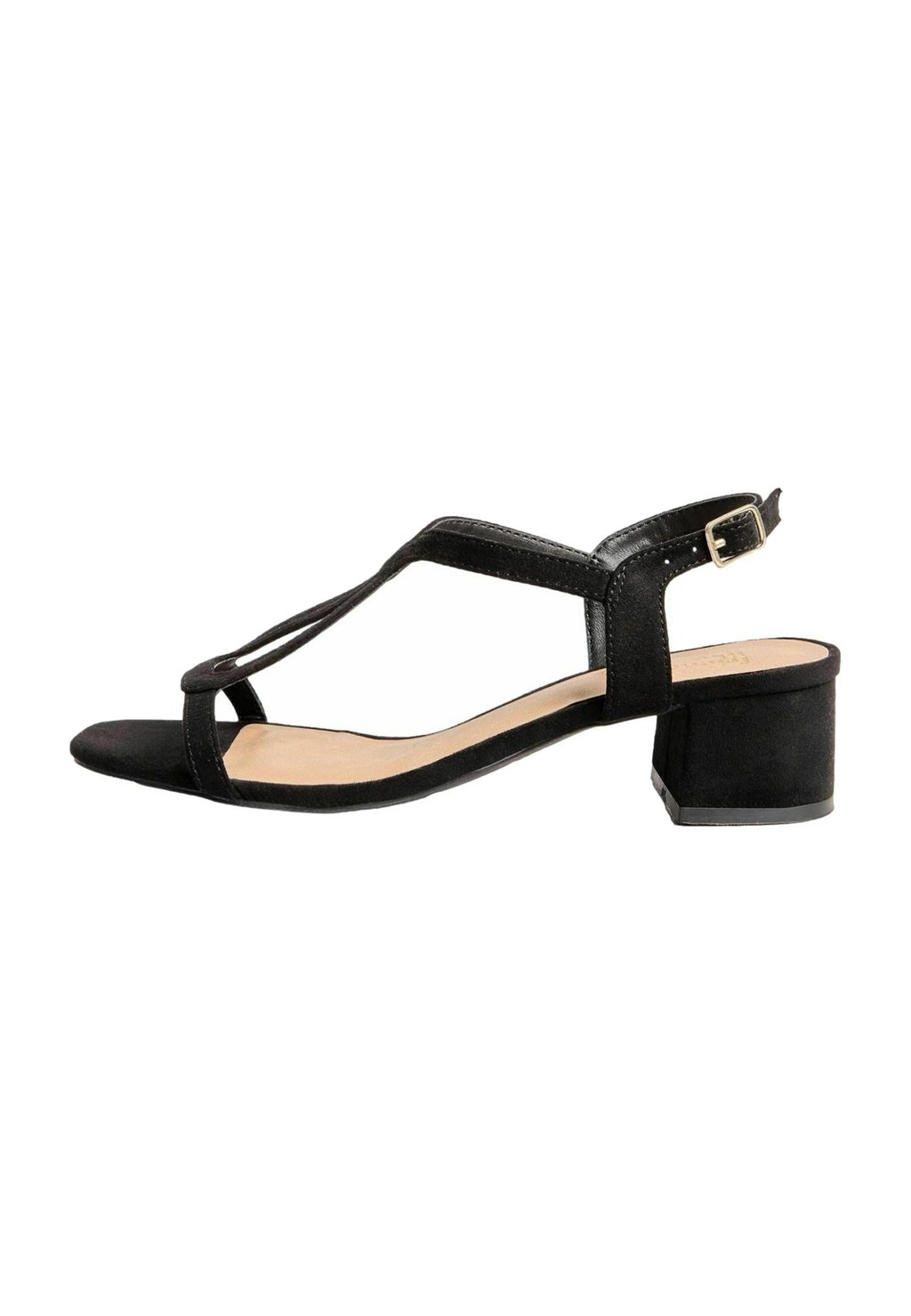 Сандалии WIDE LOW BLOCK HEEL STRAP Friends Like These, черный