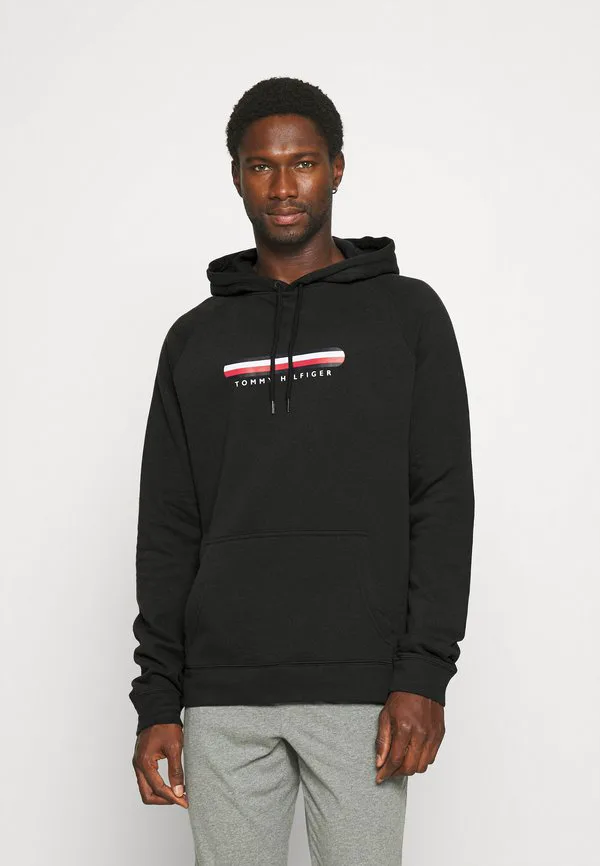О, толстовка, пижамная рубашка Tommy Hilfiger, Black