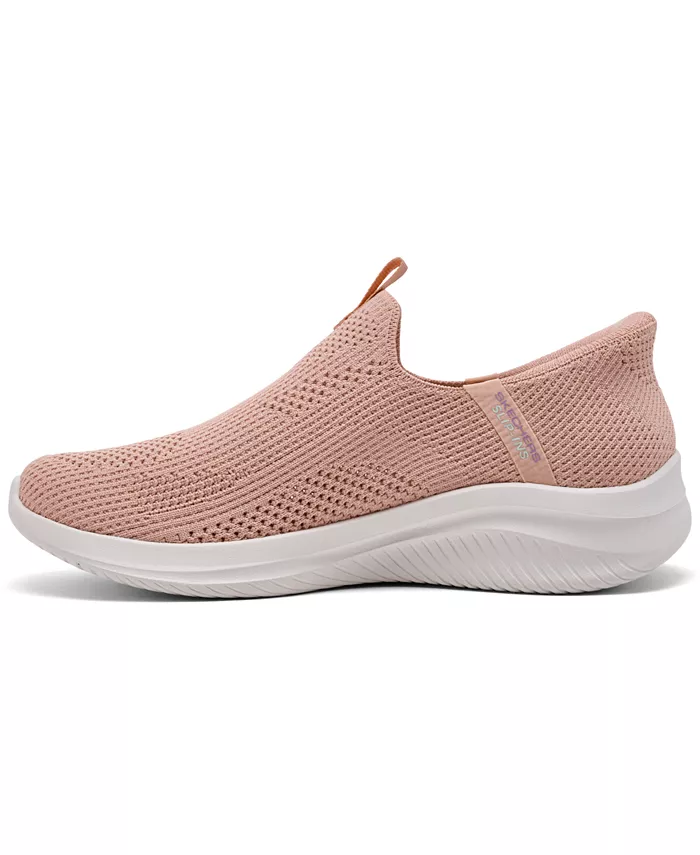 Женские Slip-Ins: Ultra Flex 3.0 - повседневные слипоны Breezy Bliss от Finish Line Skechers, розовый — фото 3