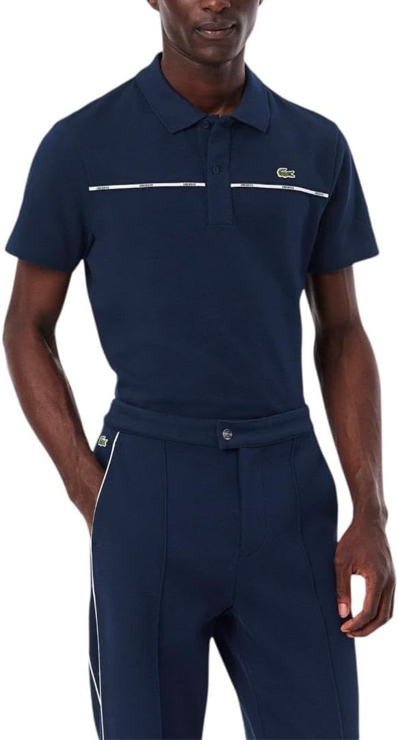 

Lacoste мужская сезонная короткая рукавка обычного кроя поло с контрастной окантовкой, Navy Blue, Синий, Lacoste мужская сезонная короткая рукавка обычного кроя поло с контрастной окантовкой, Navy Blue