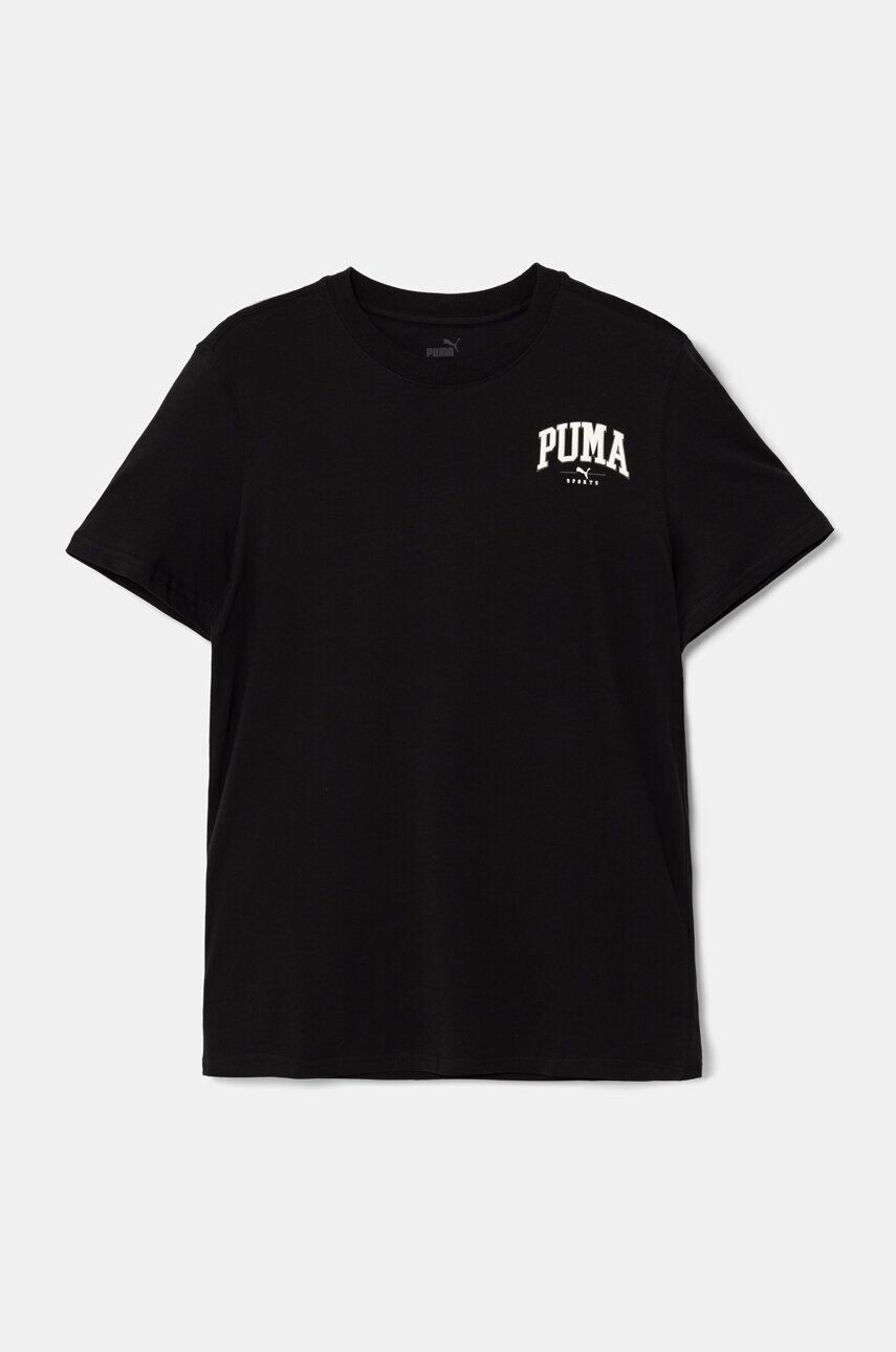 

Детская хлопковая футболка Puma SQUAD Smallphic Tee, черный