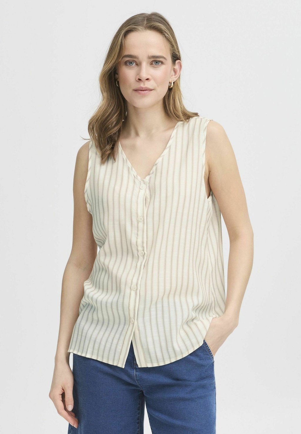 

Топ FRALYSSA Fransa, цвет Silver Mink Stripes
