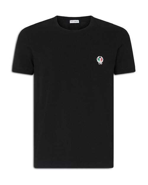 

Футболка из смеси хлопка с круглым вырезом Dolce & Gabbana, цвет Black