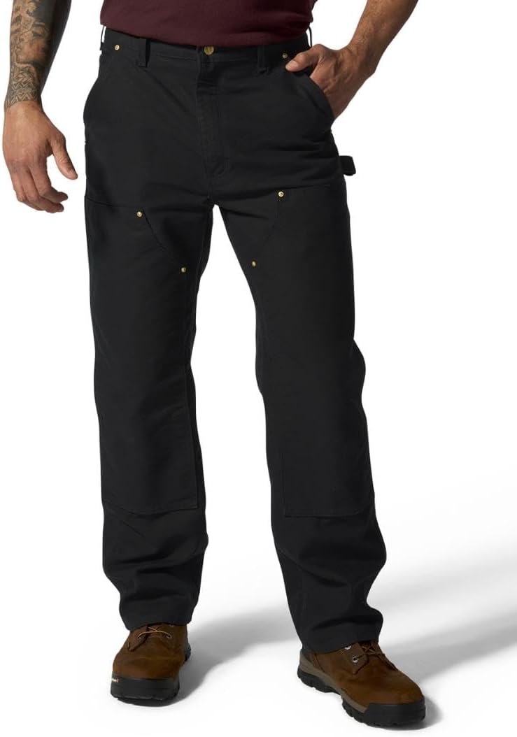 

Carhartt мужские брюки B01 Loose Straight Firm Duck Double-Front Dungaree, Black