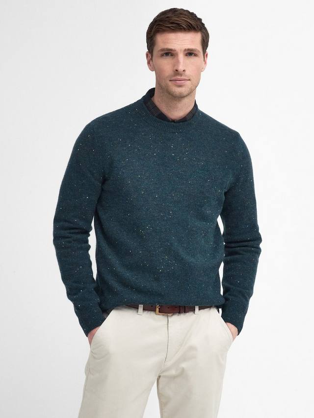 

Свитер Tainsbury с воротником-гольф из шерстяного твида с меланжевым эффектом Barbour, Seaweed