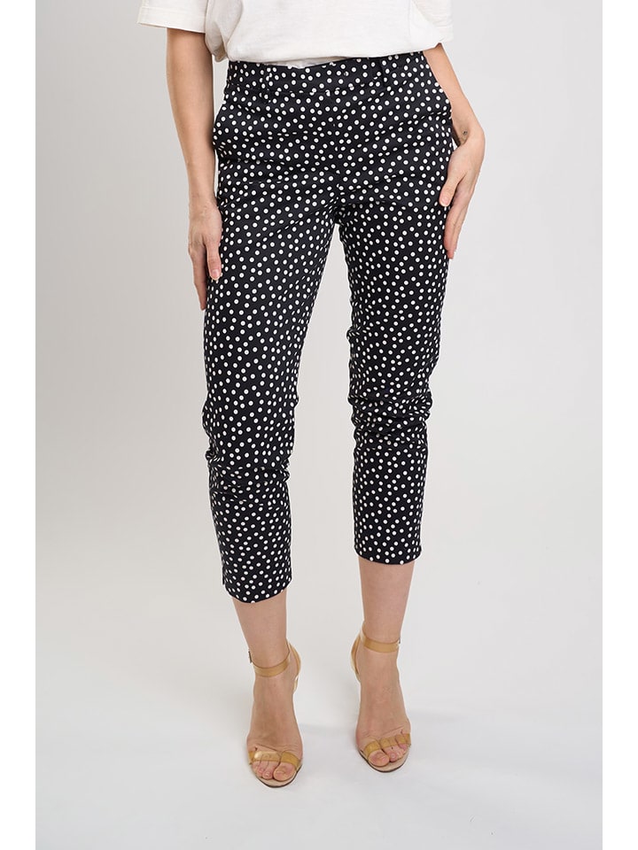 

Тканевые брюки Marks & Spencer, черный/белый