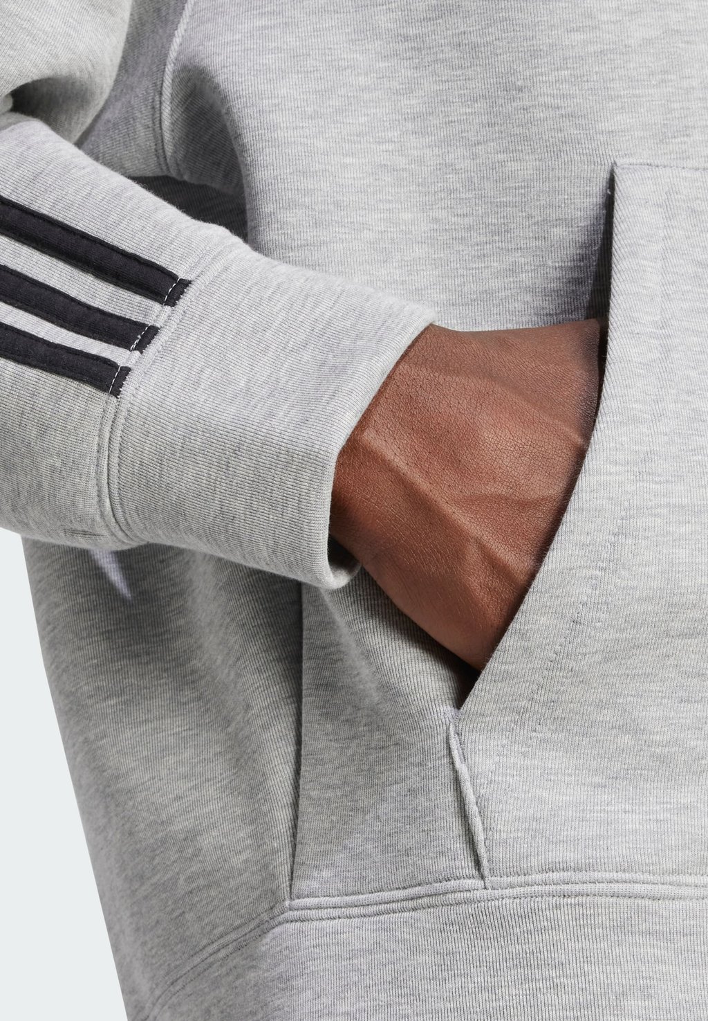 Толстовка Adidas Originals на молнии, серая — фото 4