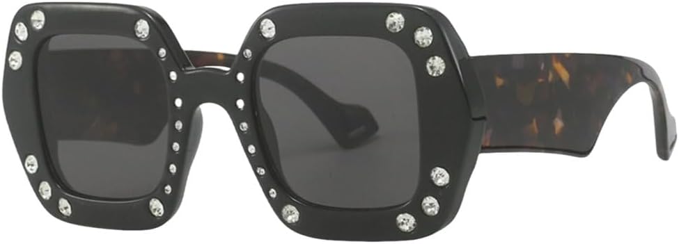 

Модные солнцезащитные очки класса люкс для женщин и мужчин, ретро-очки с бриллиантовой инкрустацией, мужские трендовые очки в крупной оправе для путешествий LVTFCO, C2 Black Daimao Leg