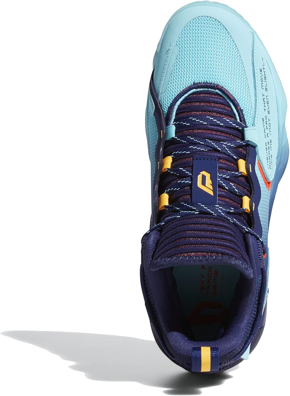 Женские кроссовки Adidas Dame 7, синий/золотой/темно-синий/ярко-синий — фото 2