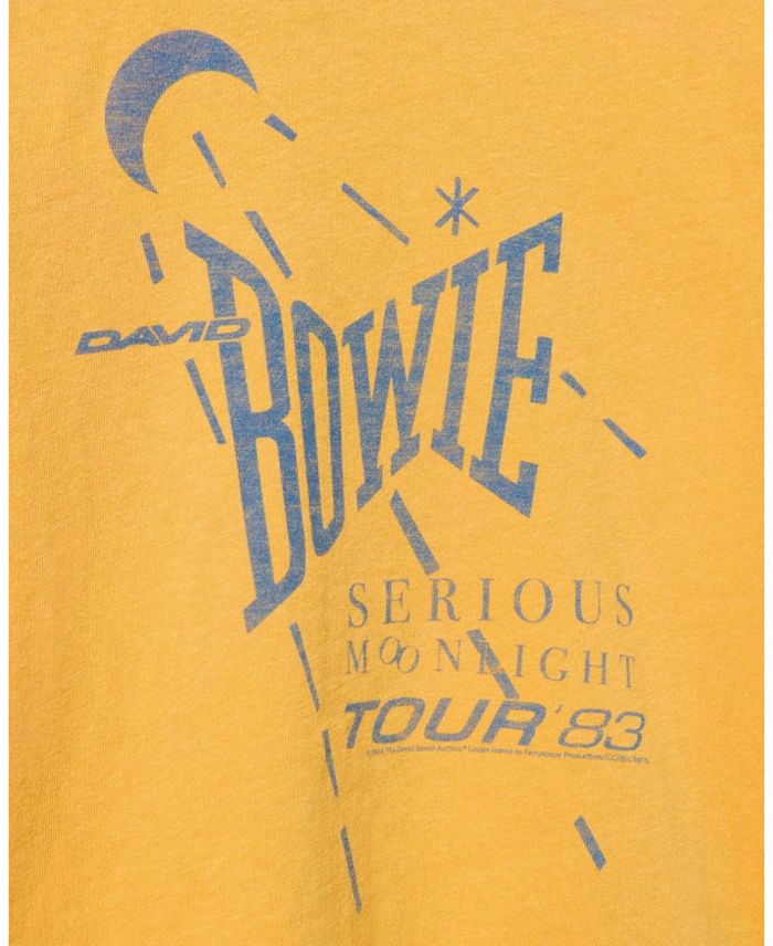 Футболка Unisex David Bowie Us Tour 82 - для малышей и детей постарше Junk Food Clothing, желтый — фото 3