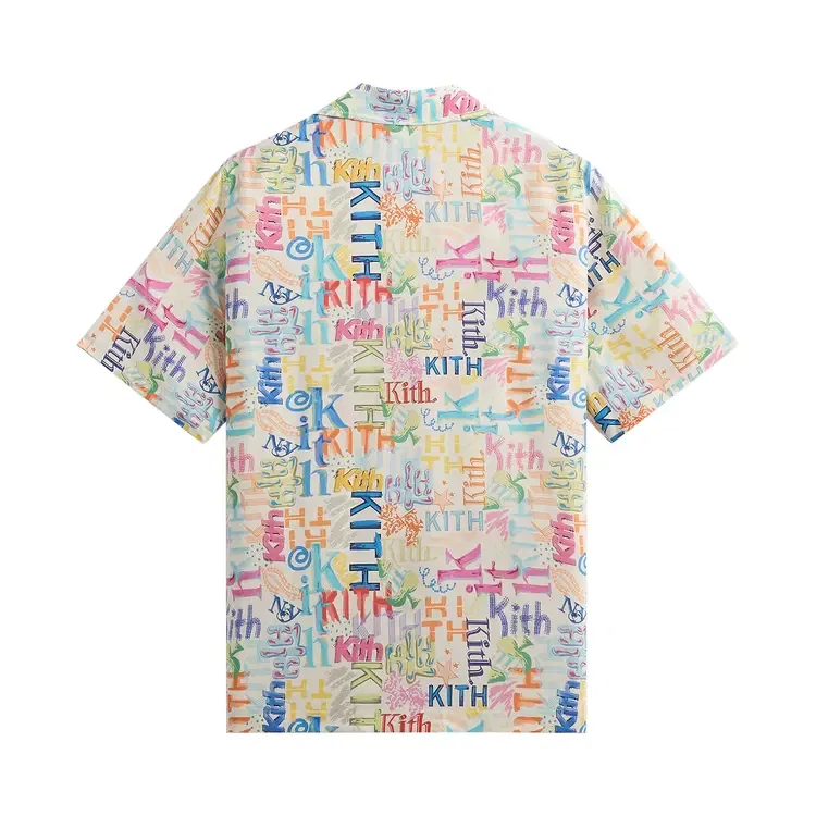 Рубашка с короткими рукавами Kith Thompson Camp Shirt, светло-коричневый — фото 2