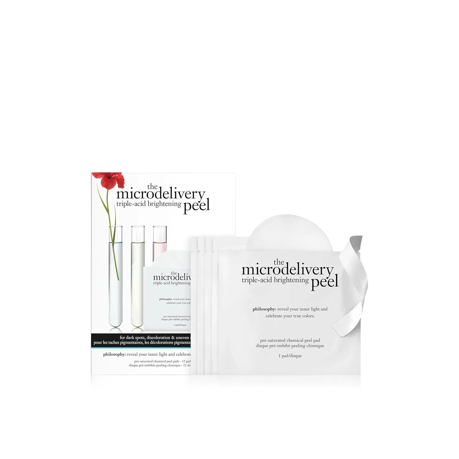 Пилинг Philosophy — Microdelivery triple-acid brightening peel pads с манделиновой, гликолевой и яблочной
