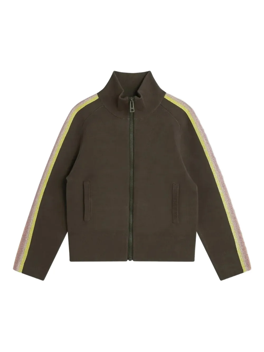 

Свитер на молнии с логотипом Zadig & Voltaire Kids, коричневый