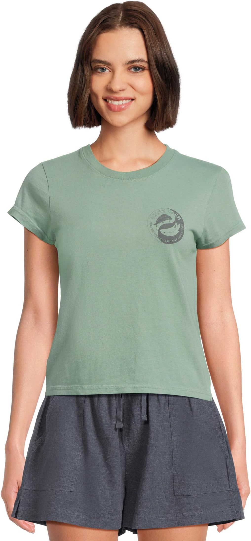 

Футболка Salty Crew Fishin Yang Modern Tee, цвет Sage