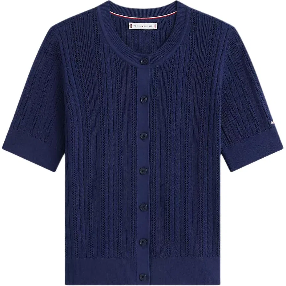 Вязаный топ Tommy Hilfiger женский темно-синий