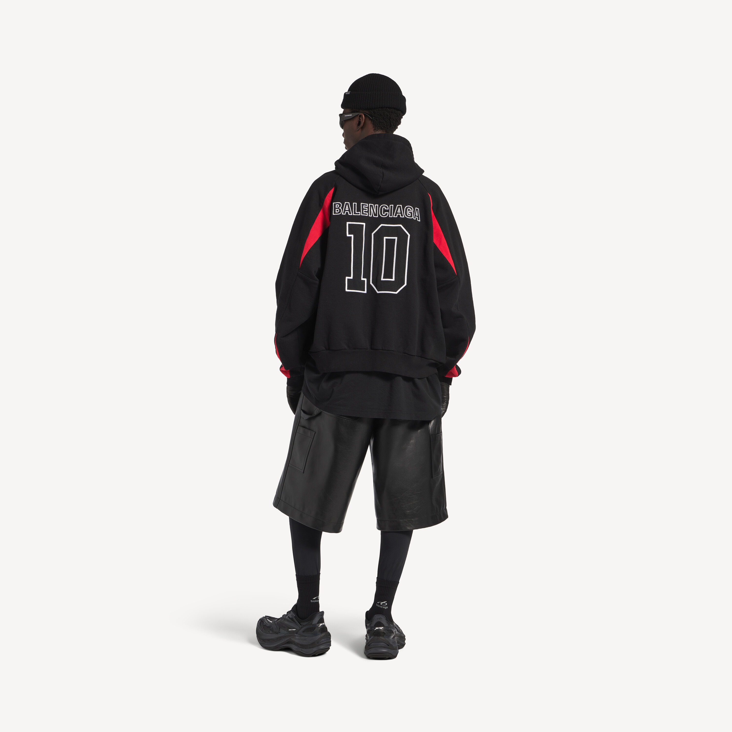 Толстовка Balenciaga x Nba Collaboration Oversized Zip-Up, черный/мультиколор — фото 4