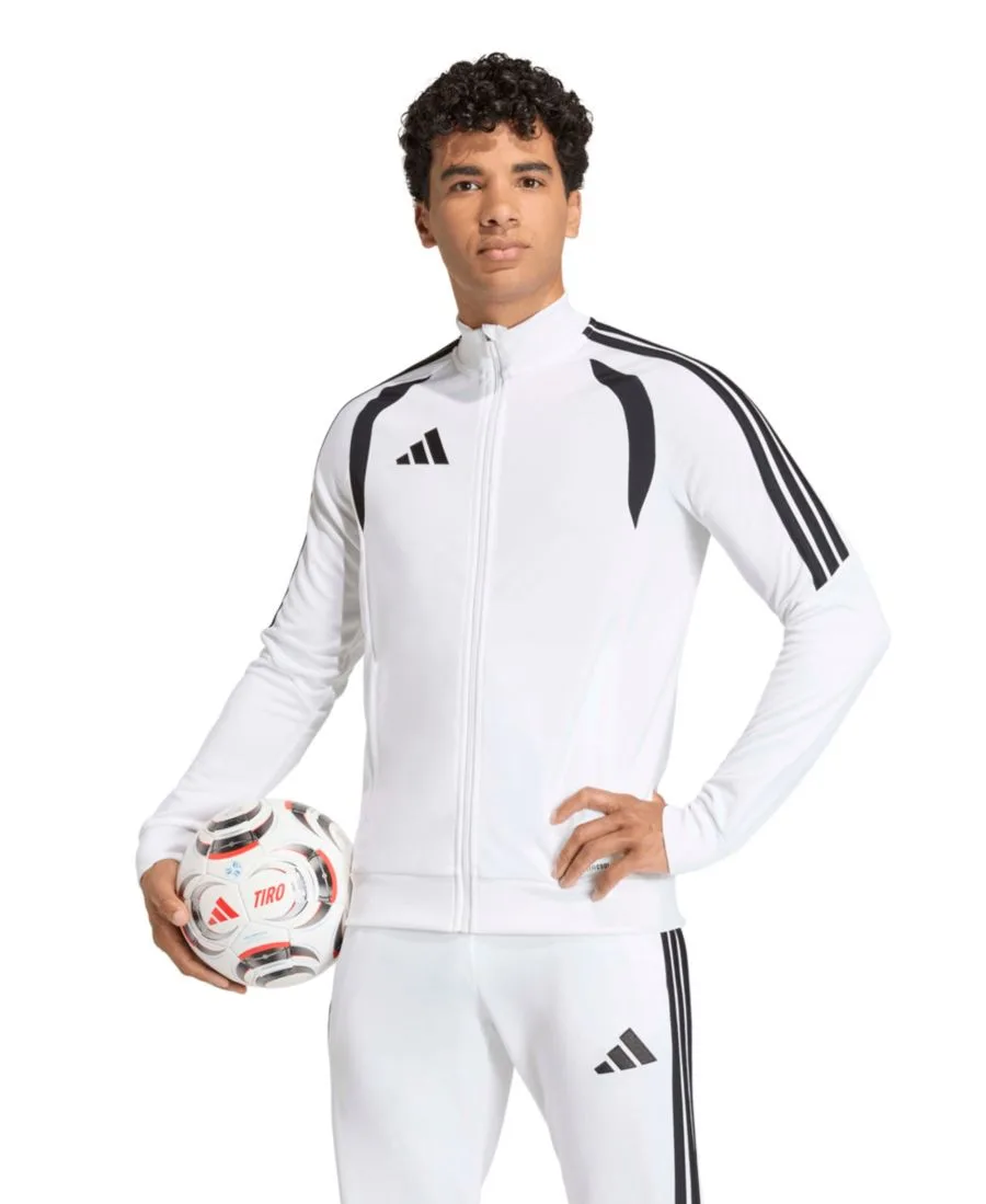 Мужская тренировочная куртка Tiro 26 League на молнии спереди Adidas, белый
