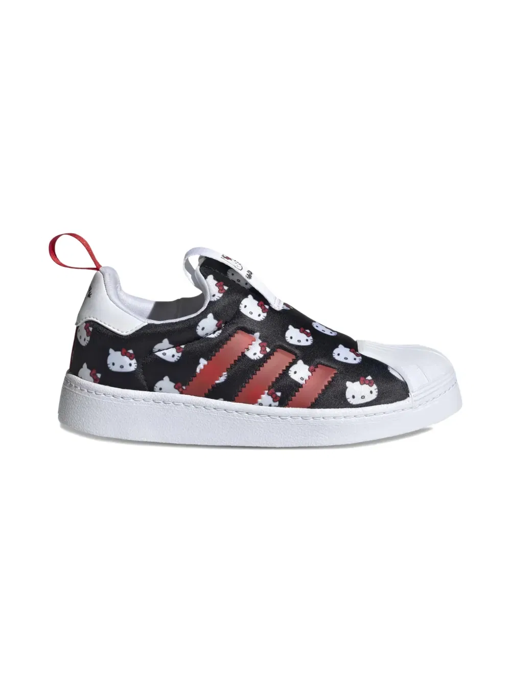 Кроссовки X Hello Kitty Superstar с принтом 360 Adidas Kids, черный