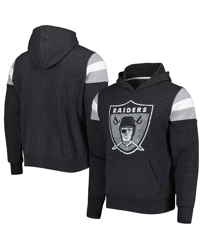 

Мужская черная толстовка с капюшоном Las Vegas Raiders Legacy Premier Nico Pullover Hoodie '47 Brand