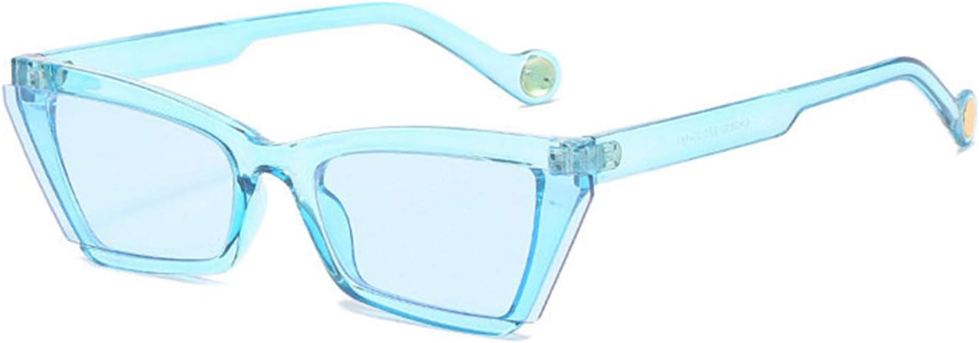 

COTIA Fashion Женские стильные уникальные солнцезащитные очки в стиле «кошачий глаз» в уличном винтажном стиле. Солнцезащитные очки с защитой от УФ-излучения UV400, Blue