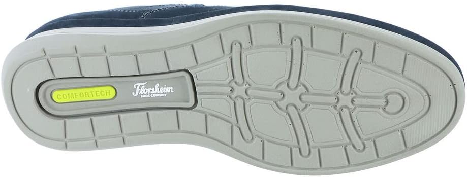 Мужские слипоны Florsheim Motion Moc Toe Slip On, Navy-nubuck — фото 4
