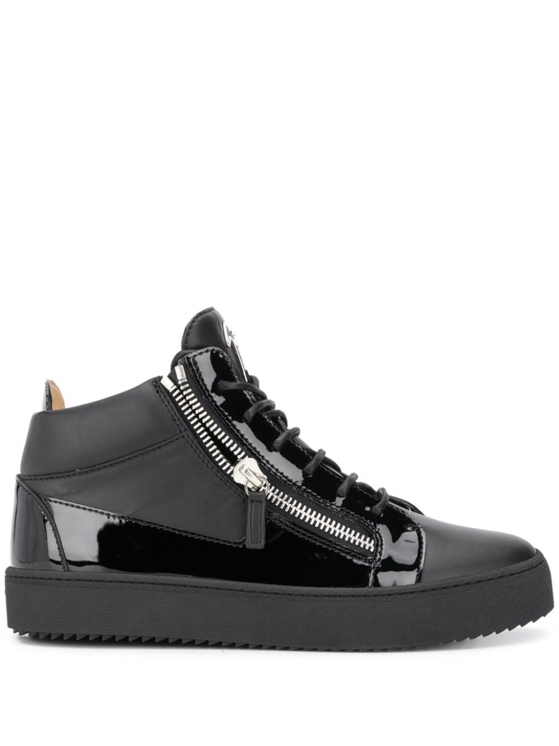 

Кеды Giuseppe Zanotti Side Zip, черный/серебристый