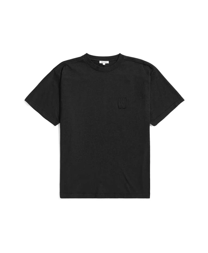 

Футболка с вышитыми нашивками Norse Projects, черный