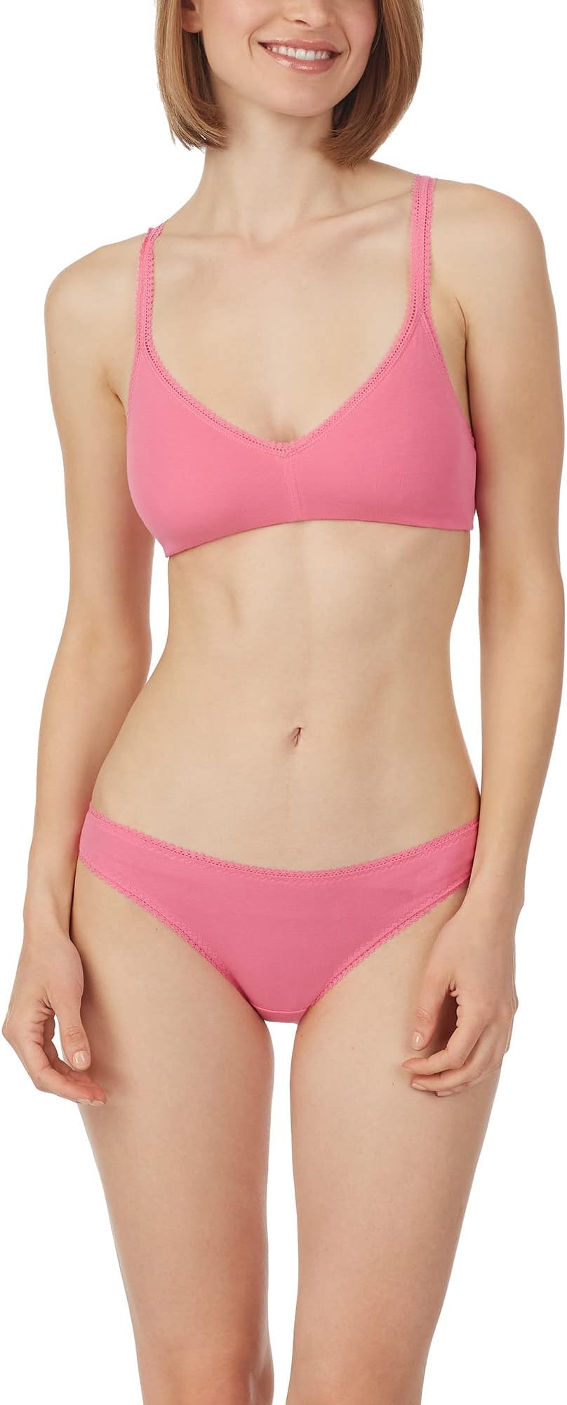 

Бюстгальтер OnGossamer Cabana Cotton Bralette 010404, цвет Azela Pink