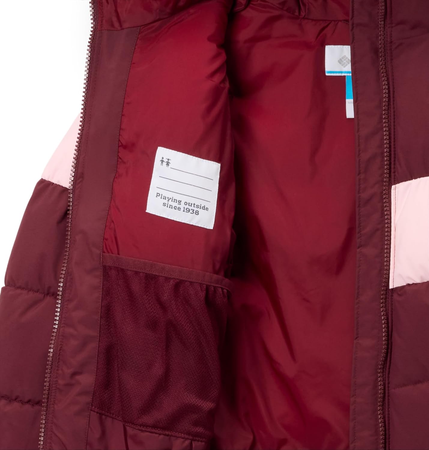 Куртка Columbia girls Arctic Blast III, Rich Wine/Satin Pink — фото 3