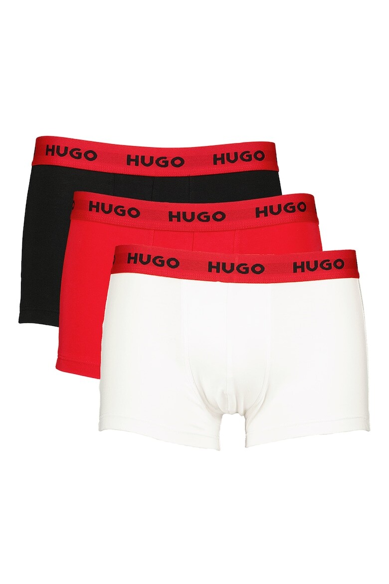 

Боксеры с логотипом - 3 пары Hugo, красный