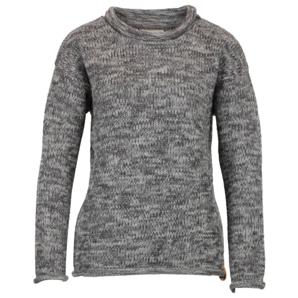 

Женский свитер оверсайз из мулине - шерстяной жакет Albmerino, Anthracite Mouline